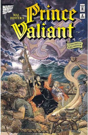 Prince Valiant (Marvel) 2 published by Marvel with cover art by Michael W. Kaluta