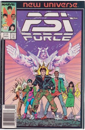 Psi-Force 1 (Newsstand) published by Marvel with cover art by Mark Texeira