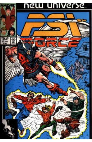 Psi-Force 10 published by Marvel with cover art by Mark Texeira