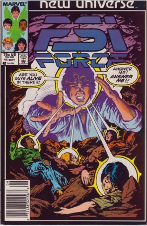 Psi-Force 11 (Newsstand) published by Marvel with cover art by Mark Texeira
