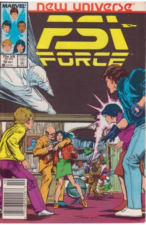 Psi-Force 12 (Newsstand) published by Marvel with cover art by Mark Texeira