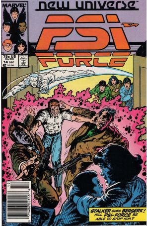 Psi-Force 14 (Newsstand) published by Marvel with cover art by Mark Texeira