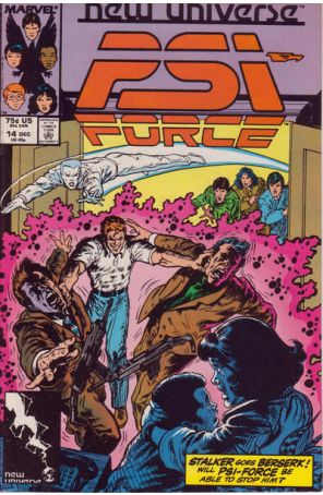 Psi-Force 14 published by Marvel with cover art by Mark Texeira