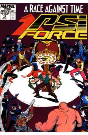 Psi-Force 19 published by Marvel with cover art by Ron Lim