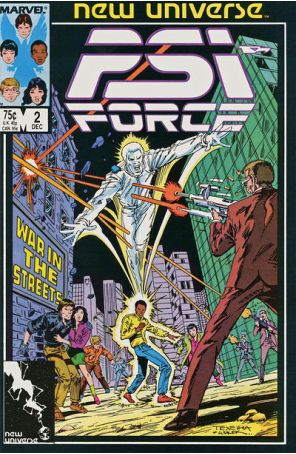 Psi-Force 2 published by Marvel with cover art by Mark Texeira