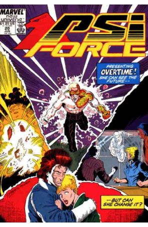 Psi-Force 20 published by Marvel with cover art by Ron Lim