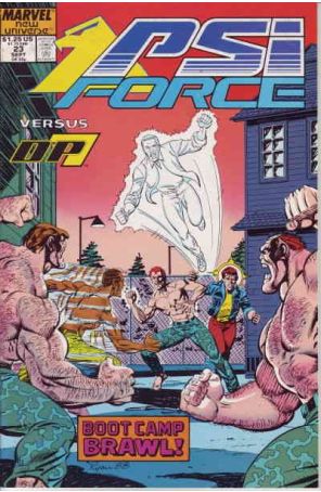 Psi-Force 23 published by Marvel with cover art by Paul Ryan