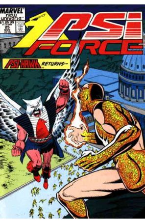 Psi-Force 25 published by Marvel with cover art by Graham Nolan