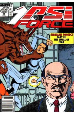 Psi-Force 28 (Newsstand) published by Marvel with cover art by Rodney Ramos
