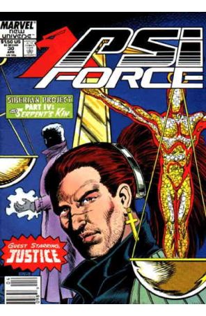 Psi-Force 30 (Newsstand) published by Marvel with cover art by Rodney Ramos