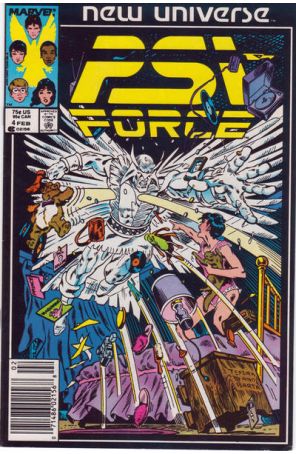 Psi-Force 4 (Newsstand) published by Marvel with cover art by Mark Texeira