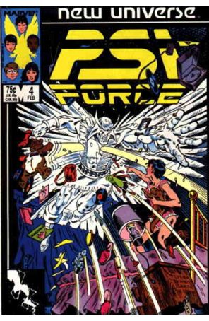 Psi-Force 4 published by Marvel with cover art by Mark Texeira