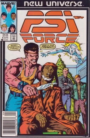 Psi-Force 6 (Newsstand) published by Marvel with cover art by Mark Texeira