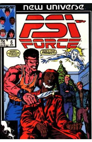 Psi-Force 6 published by Marvel with cover art by Mark Texeira