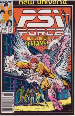 Psi-Force 8 (Newsstand) published by Marvel with cover art by Mark Texeira