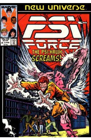Psi-Force 8 published by Marvel with cover art by Mark Texeira