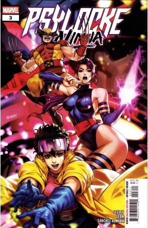 Psylocke: Ninja 3 published by Marvel with cover art by Derrick Chew