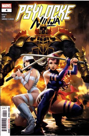 Psylocke: Ninja 4 published by Marvel with cover art by Derrick Chew