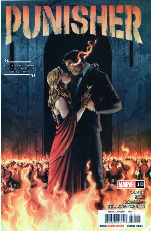 Punisher (13th Series) 10 published by Marvel with cover art by Jesus Saiz