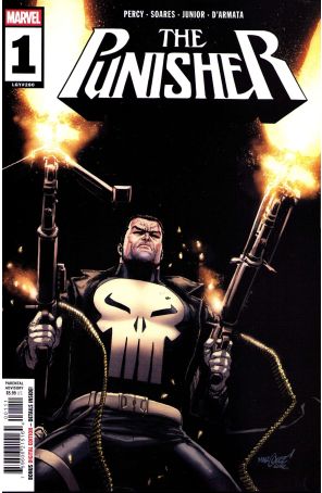 Punisher (15th Series) 1 published by Marvel with cover art by David Marquez