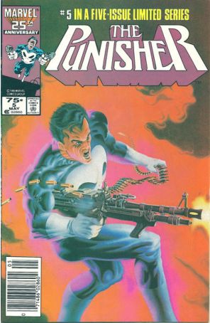 Punisher (1st Series) 5 (Newsstand) published by Marvel with cover art by Mike Zeck
