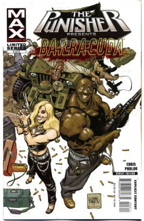 Punisher Presents: Barracuda Max 3 published by Marvel with cover art by Goran Parlov