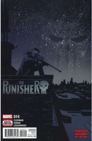 Punisher (11th Series) 14 published by Marvel with cover art by Declan Shalvey