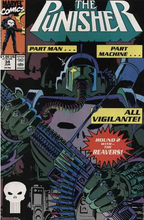 Punisher (2nd Series) 34 published by Marvel with cover art by Bill Reinhold