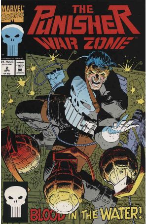 Punisher: War Zone 2 published by Marvel with cover art by John Romita Jr.