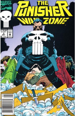 Punisher: War Zone 3 (Newsstand) published by Marvel with cover art by John Romita Jr.
