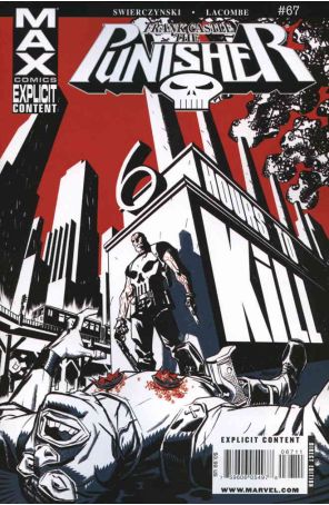 Punisher: Frank Castle Max 67 published by Marvel with cover art by Dave Johnson