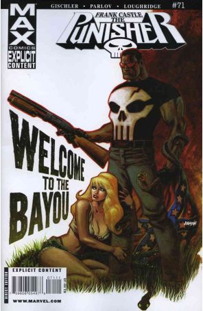 Punisher: Frank Castle Max 71 published by Marvel with cover art by Dave Johnson