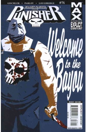 Punisher: Frank Castle Max 74 published by Marvel with cover art by Dave Johnson