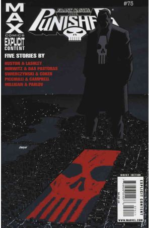 Punisher: Frank Castle Max 75 published by Marvel with cover art by Dave Johnson