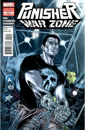 Punisher: War Zone (3rd Series) 5 published by Marvel with cover art by Marco Checchetto