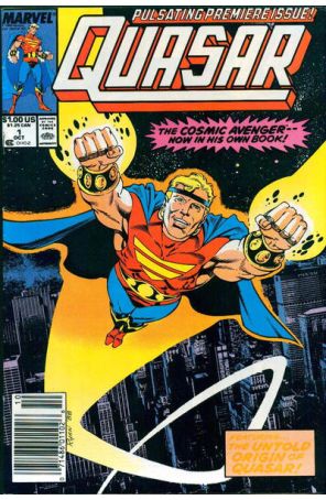 Quasar 1 (Newsstand) published by Marvel with cover art by Paul Ryan