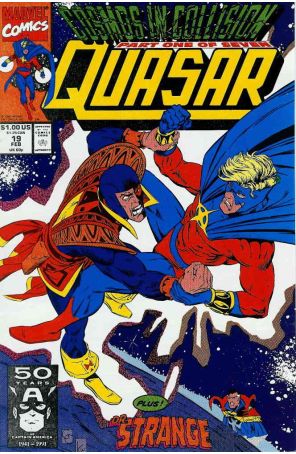 Quasar 19 published by Marvel with cover art by Greg Capullo