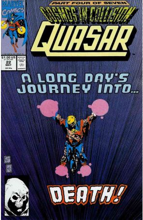 Quasar 22 published by Marvel with cover art by Greg Capullo