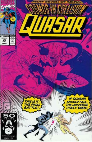 Quasar 25 published by Marvel with cover art by Greg Capullo
