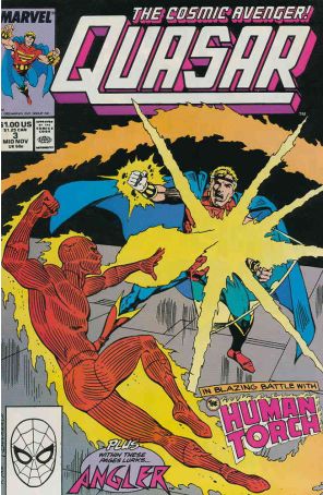 Quasar 3 published by Marvel with cover art by Paul Ryan