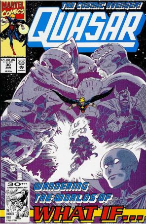 Quasar 30 published by Marvel with cover art by Greg Capullo