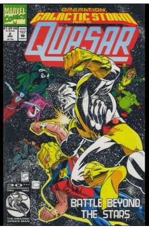 Quasar 33A published by Marvel with cover art by Greg Capullo