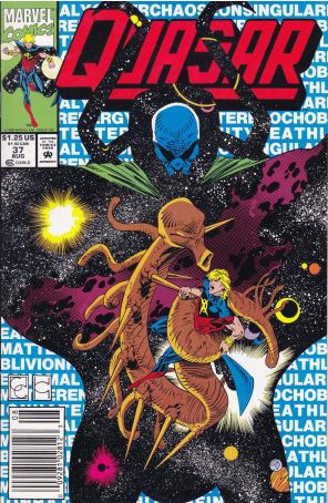 Quasar 37 (Newsstand) published by Marvel with cover art by Greg Capullo