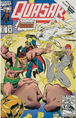 Quasar 41 published by Marvel with cover art by Andy Smith