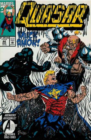 Quasar 44 published by Marvel with cover art by Andy Smith