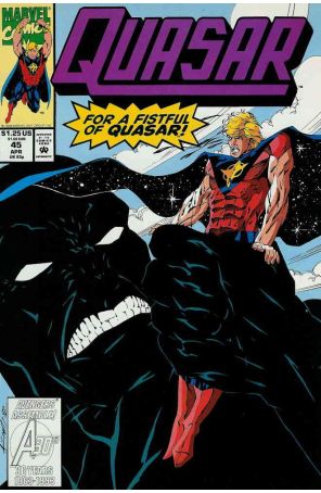 Quasar 45 published by Marvel with cover art by Andy Smith