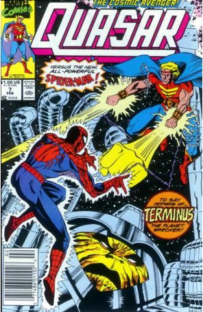 Quasar 7 (Newsstand) published by Marvel with cover art by Mike Manley