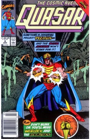 Quasar 8 (Newsstand) published by Marvel with cover art by Mike Manley