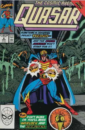 Quasar 8 published by Marvel with cover art by Mike Manley