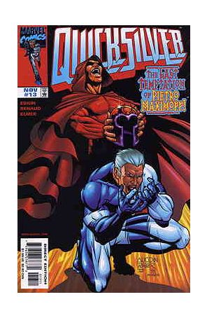 Quicksilver 13 published by Marvel with cover art by Derec Aucoin